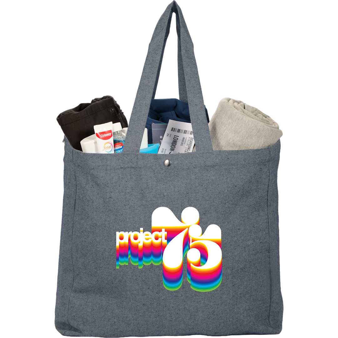 Eon 5oz Recycled Cotton Tote - SM-5236 Blue