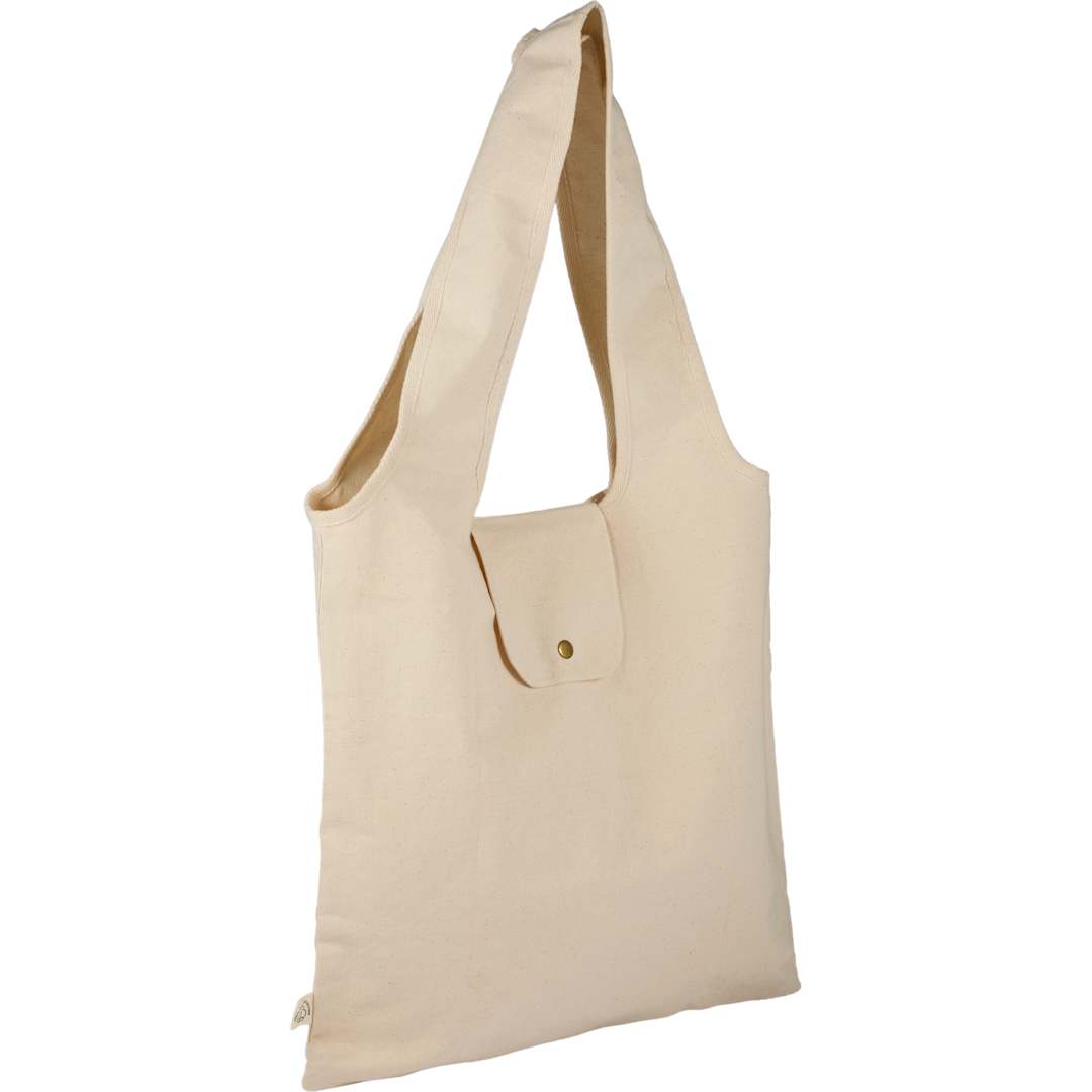 Packable 8oz Organic Cotton Tote - SM-5237 Natural