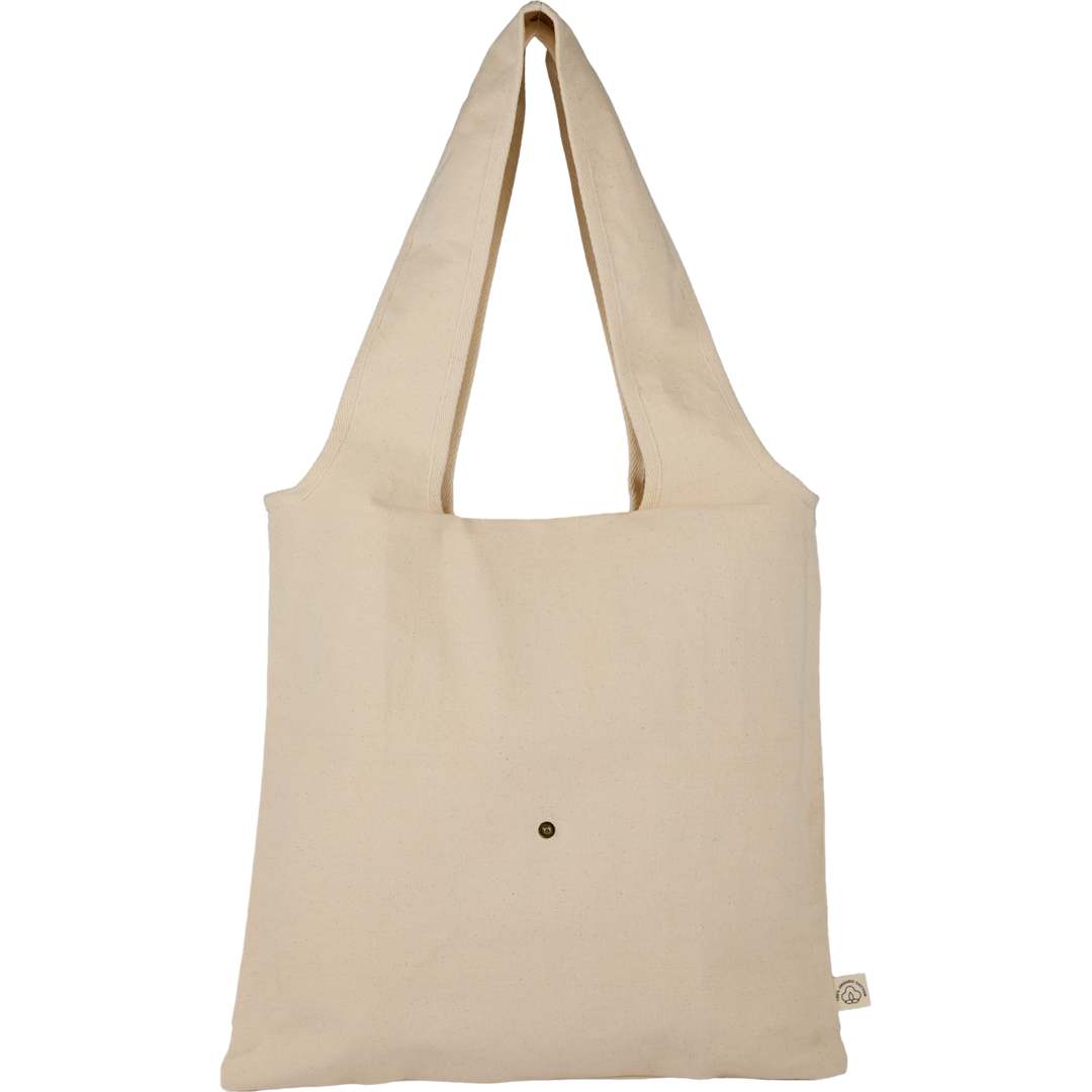 Packable 8oz Organic Cotton Tote - SM-5237 Natural