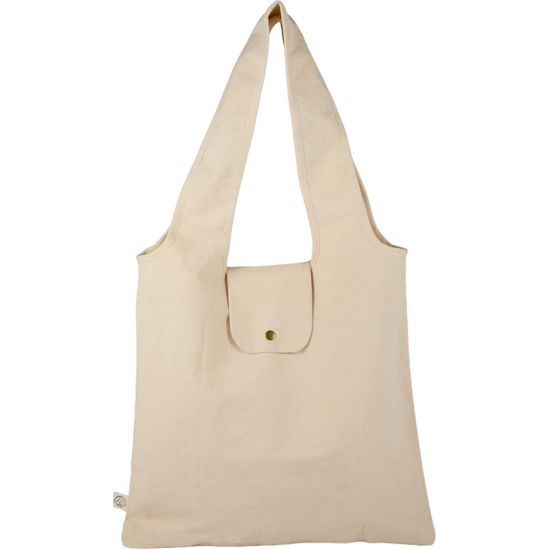 Packable 8oz Organic Cotton Tote - SM-5237 Natural