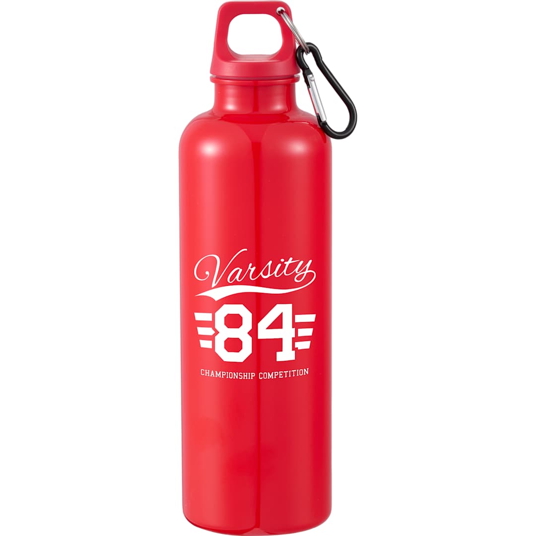 Race 25oz Recycled Bottle with Carabiner - SM-6973 Red