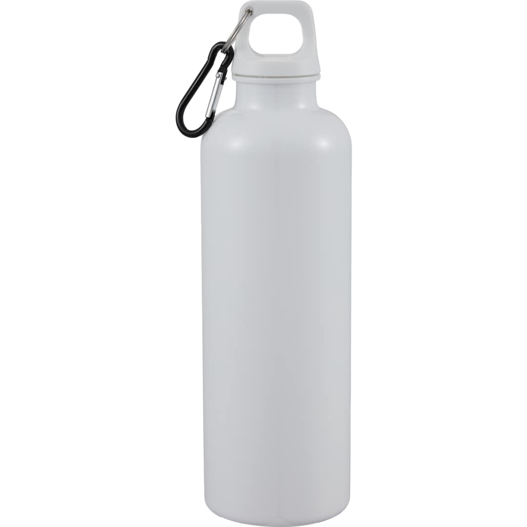 Race 25oz Recycled Bottle with Carabiner - SM-6973 White