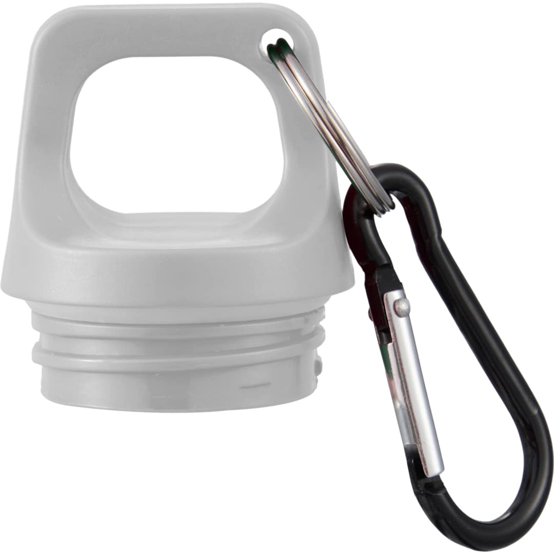 Race 25oz Recycled Bottle with Carabiner - SM-6973 White