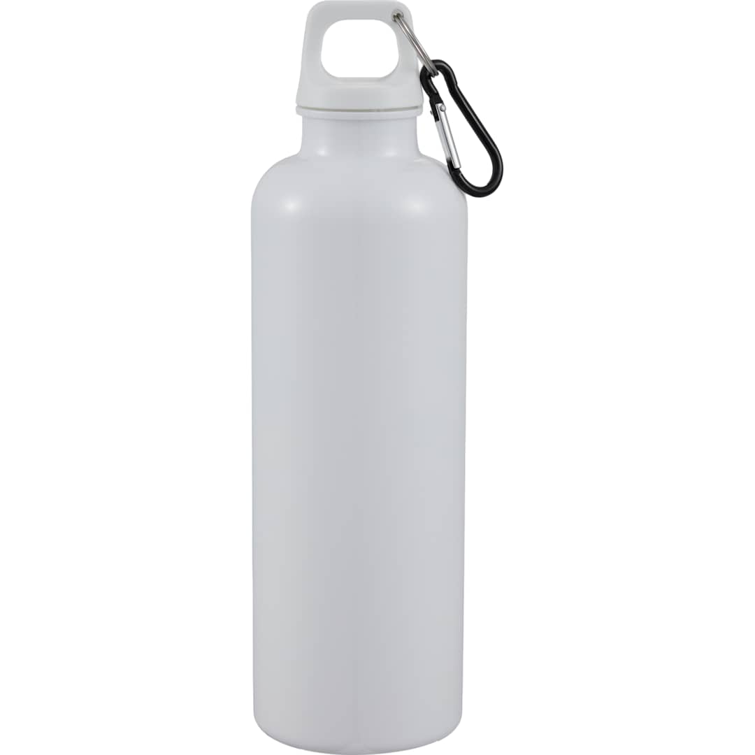 Race 25oz Recycled Bottle with Carabiner - SM-6973 White