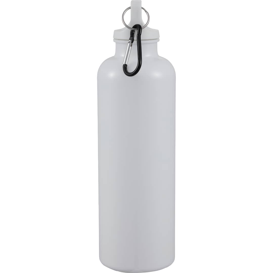 Race 25oz Recycled Bottle with Carabiner - SM-6973 White