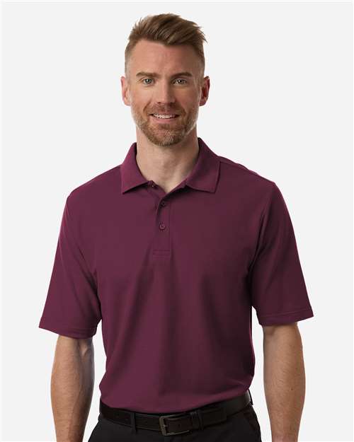 Core365 Men's Resolve CVC Performance Pique Polo - CE106 Burgundy