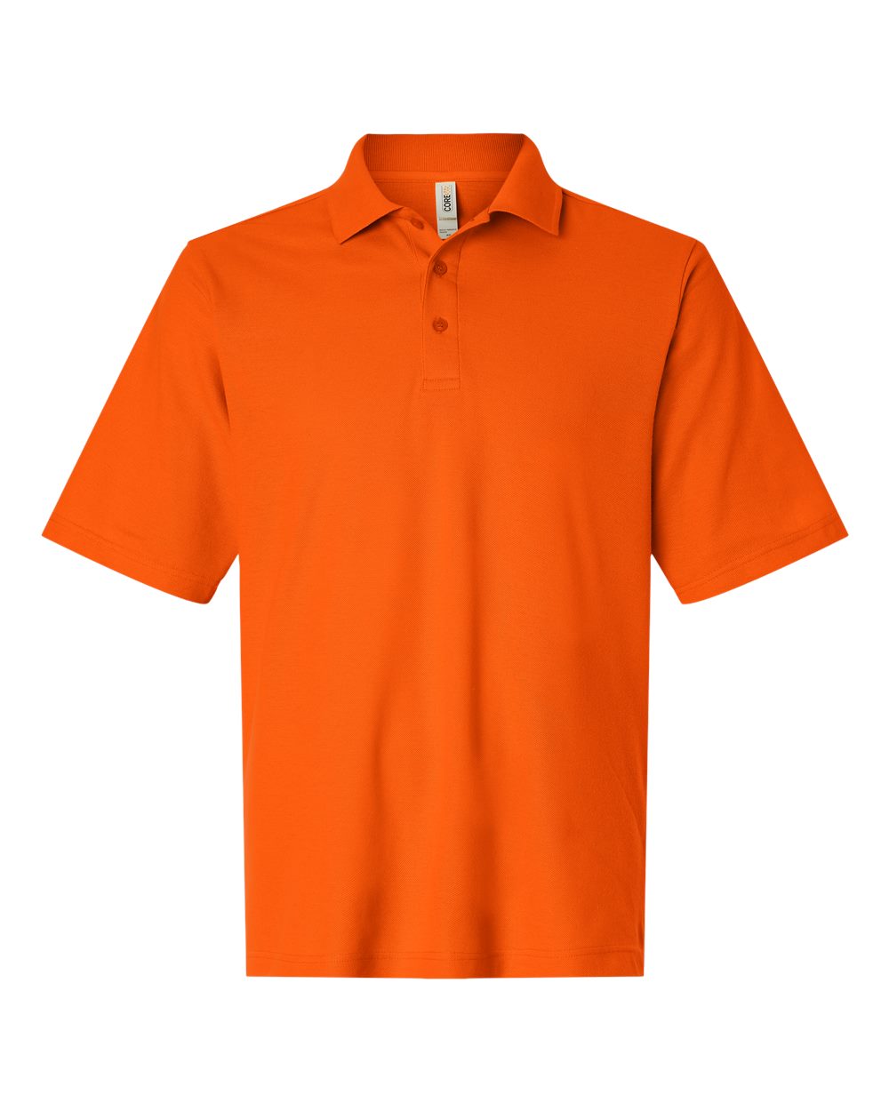 Core365 Men's Resolve CVC Performance Pique Polo - CE106 Campus Orange