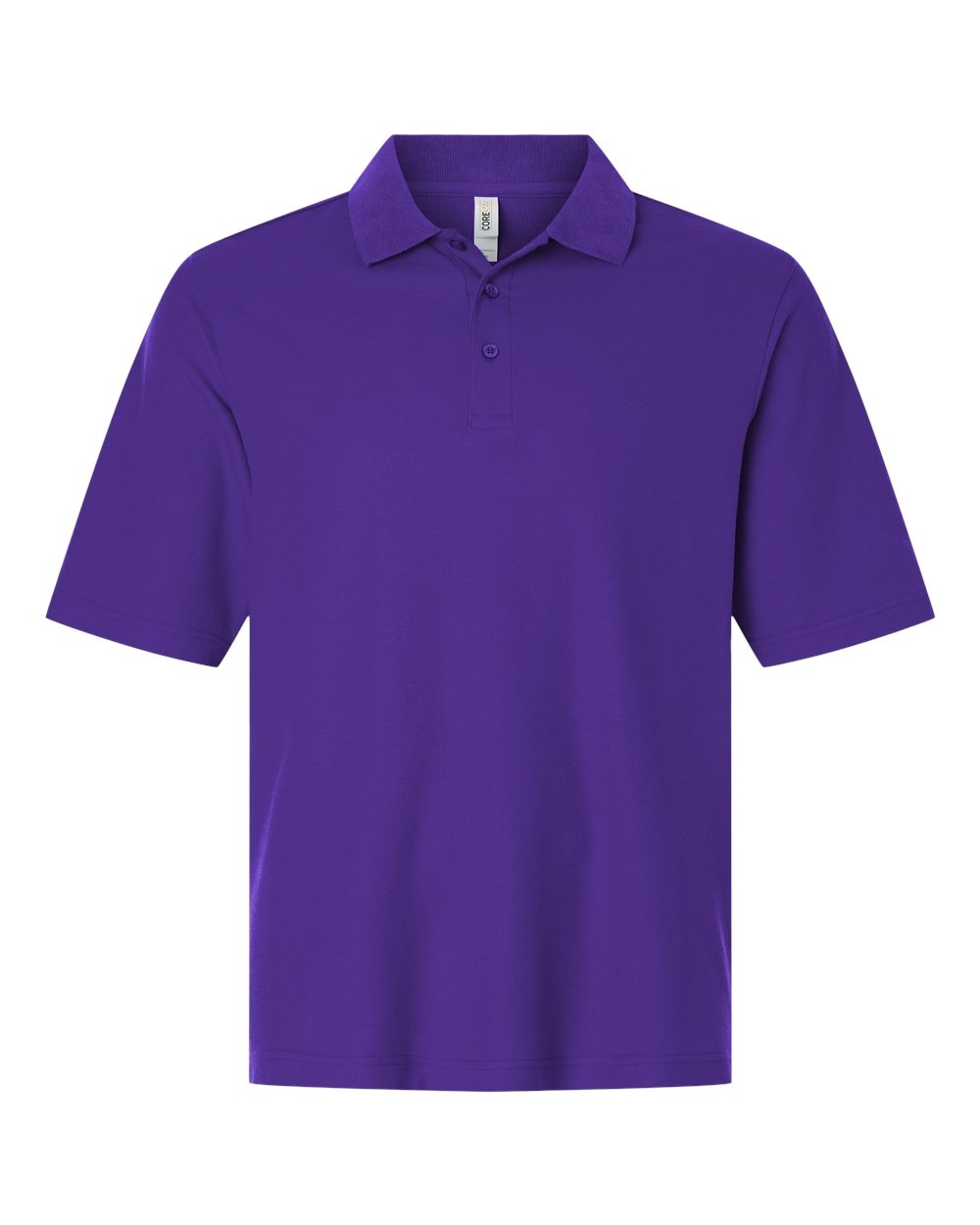 Core365 Men's Resolve CVC Performance Pique Polo - CE106 Campus Purple