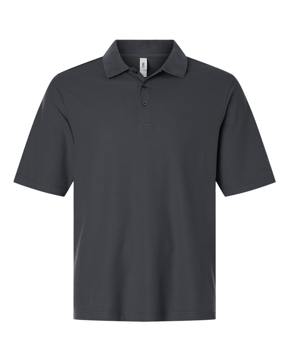 Core365 Men's Resolve CVC Performance Pique Polo - CE106 Carbon