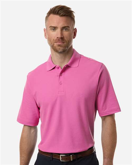 Core365 Men's Resolve CVC Performance Pique Polo - CE106 Charity Pink