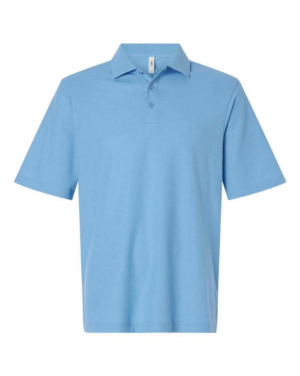 Core365 Men's Resolve CVC Performance Pique Polo - CE106 Columbia Blue