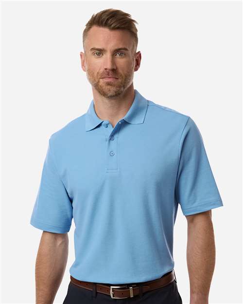 Core365 Men's Resolve CVC Performance Pique Polo - CE106 Columbia Blue