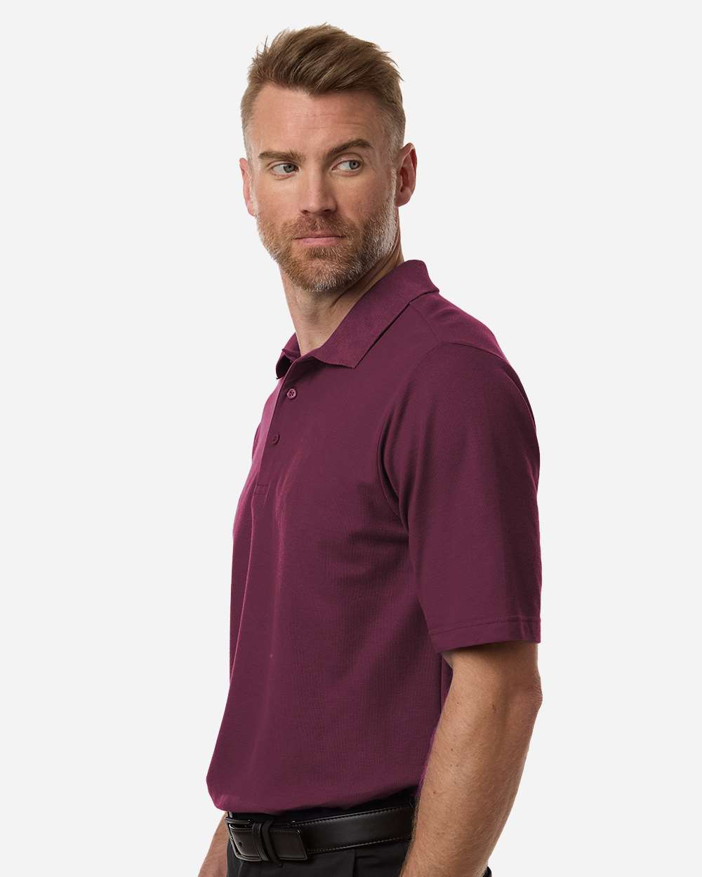 Core365 Men's Resolve CVC Performance Pique Polo - CE106 Burgundy