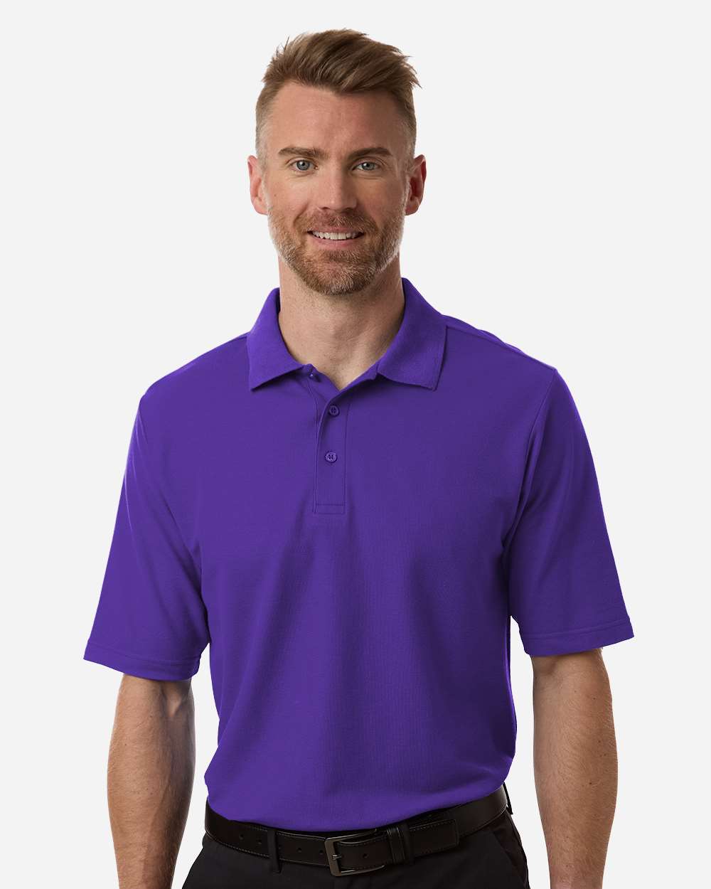 Core365 Men's Resolve CVC Performance Pique Polo - CE106 Campus Purple