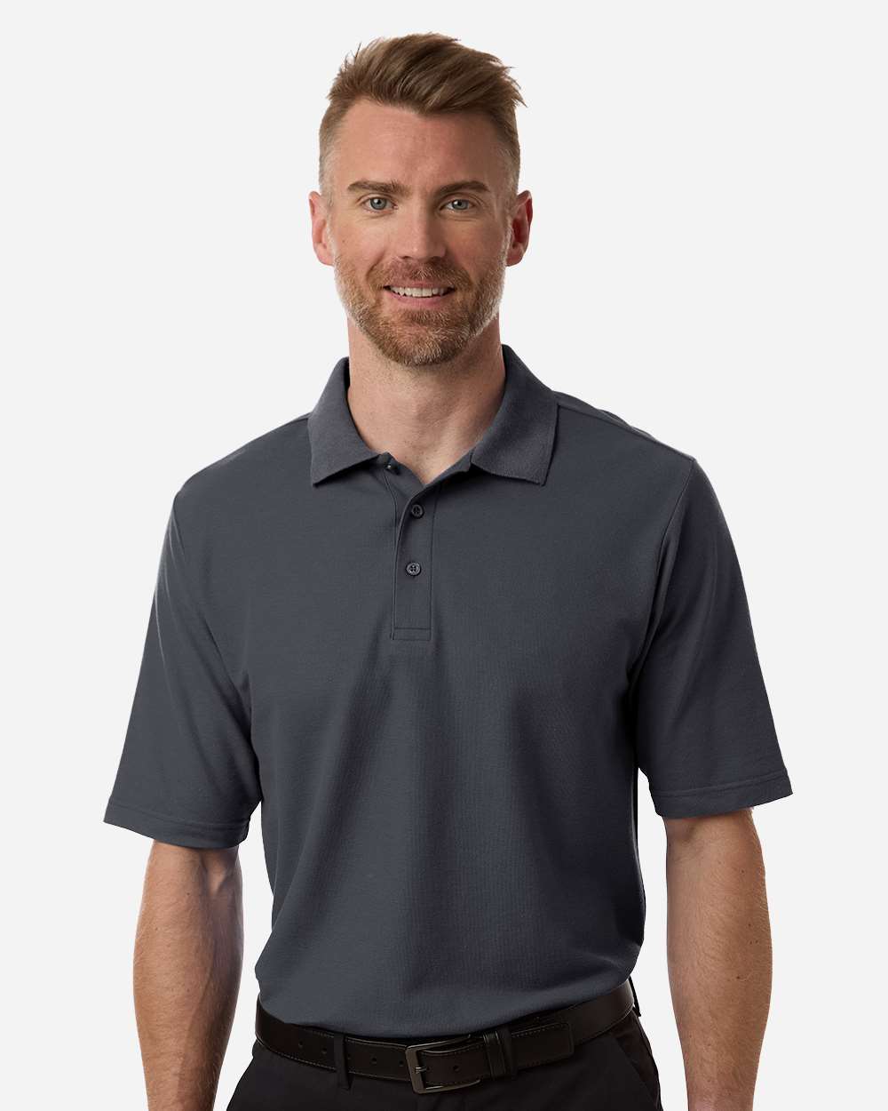 Core365 Men's Resolve CVC Performance Pique Polo - CE106 Carbon