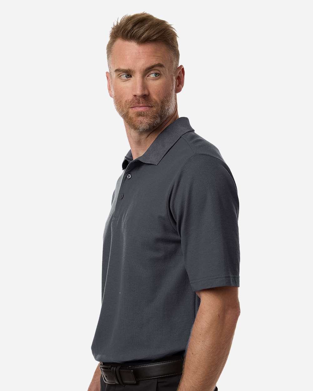 Core365 Men's Resolve CVC Performance Pique Polo - CE106 Carbon
