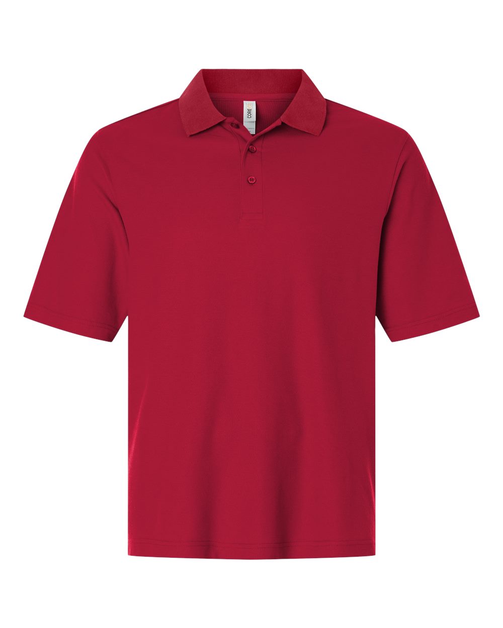 Core365 Men's Resolve CVC Performance Pique Polo - CE106 Classic Red