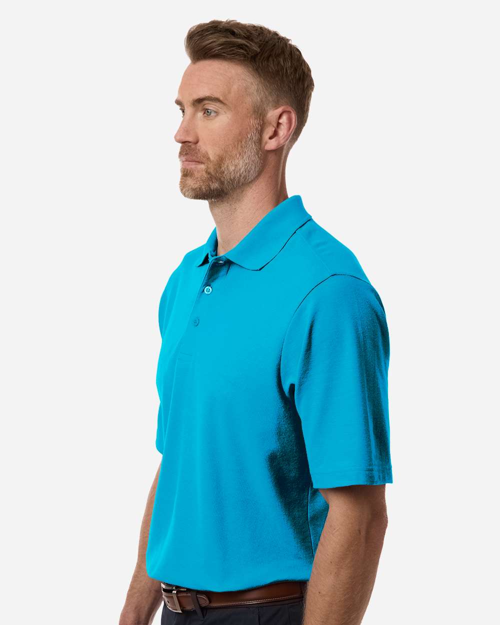 Core365 Men's Resolve CVC Performance Pique Polo - CE106 Electric Blue