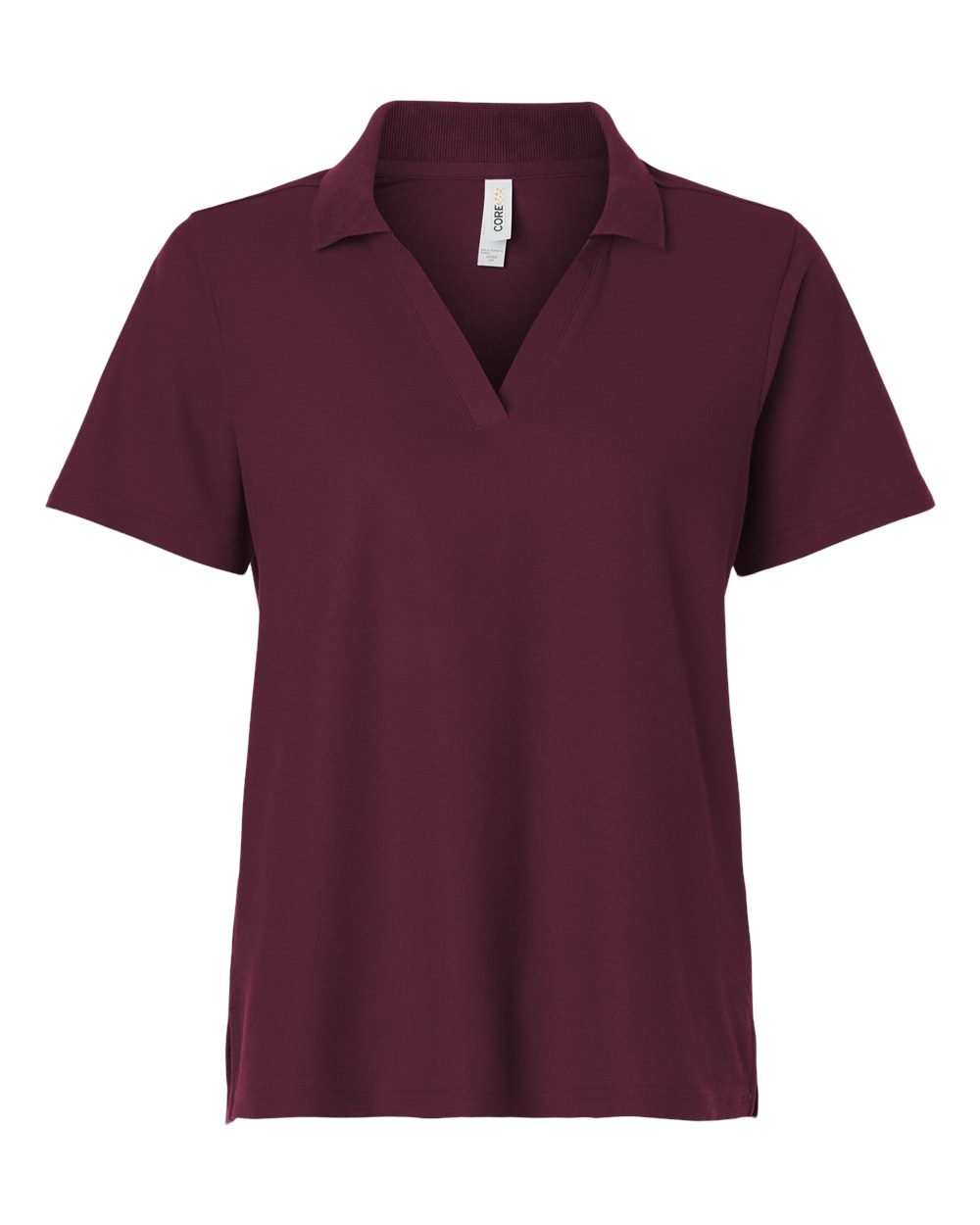 Core365 Women's Resolve CVC Performance Pique Polo - CE106W Burgundy