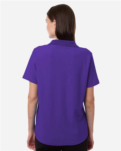 Core365 Women's Resolve CVC Performance Pique Polo - CE106W Campus Purple