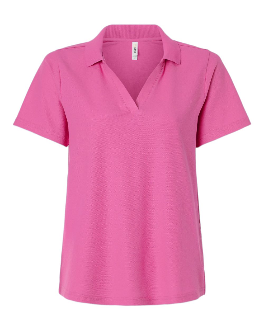 Core365 Women's Resolve CVC Performance Pique Polo - CE106W Charity Pink