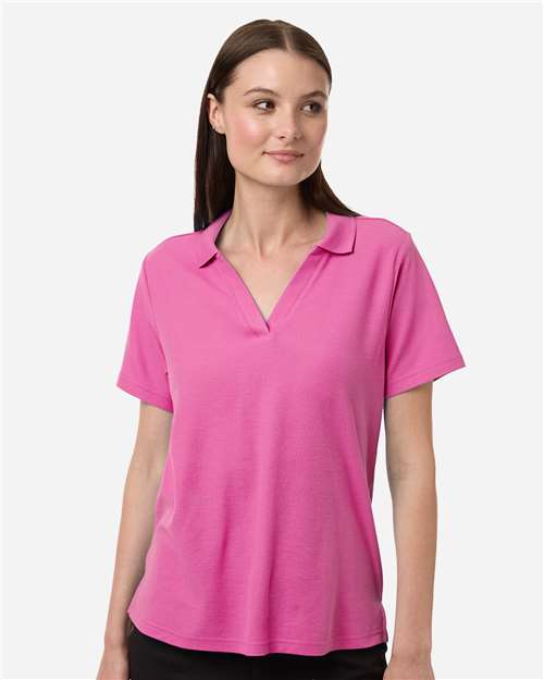 Core365 Women's Resolve CVC Performance Pique Polo - CE106W Charity Pink