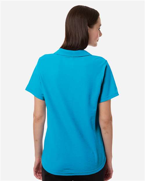Core365 Women's Resolve CVC Performance Pique Polo - CE106W Electric Blue