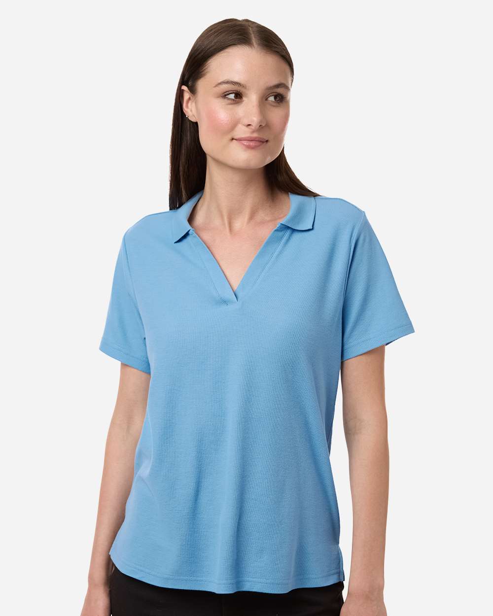 Core365 Women's Resolve CVC Performance Pique Polo - CE106W Columbia Blue