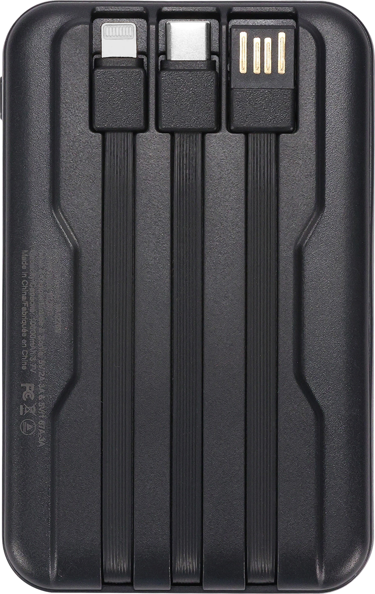 Chargeur sans fil et batterie externe 10 000 mAh - EL237 Black