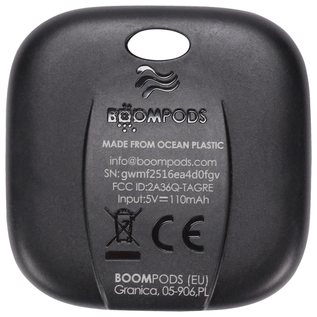 Boompods Boompods™ Boomtag rechargeable universelle - EL242 Black