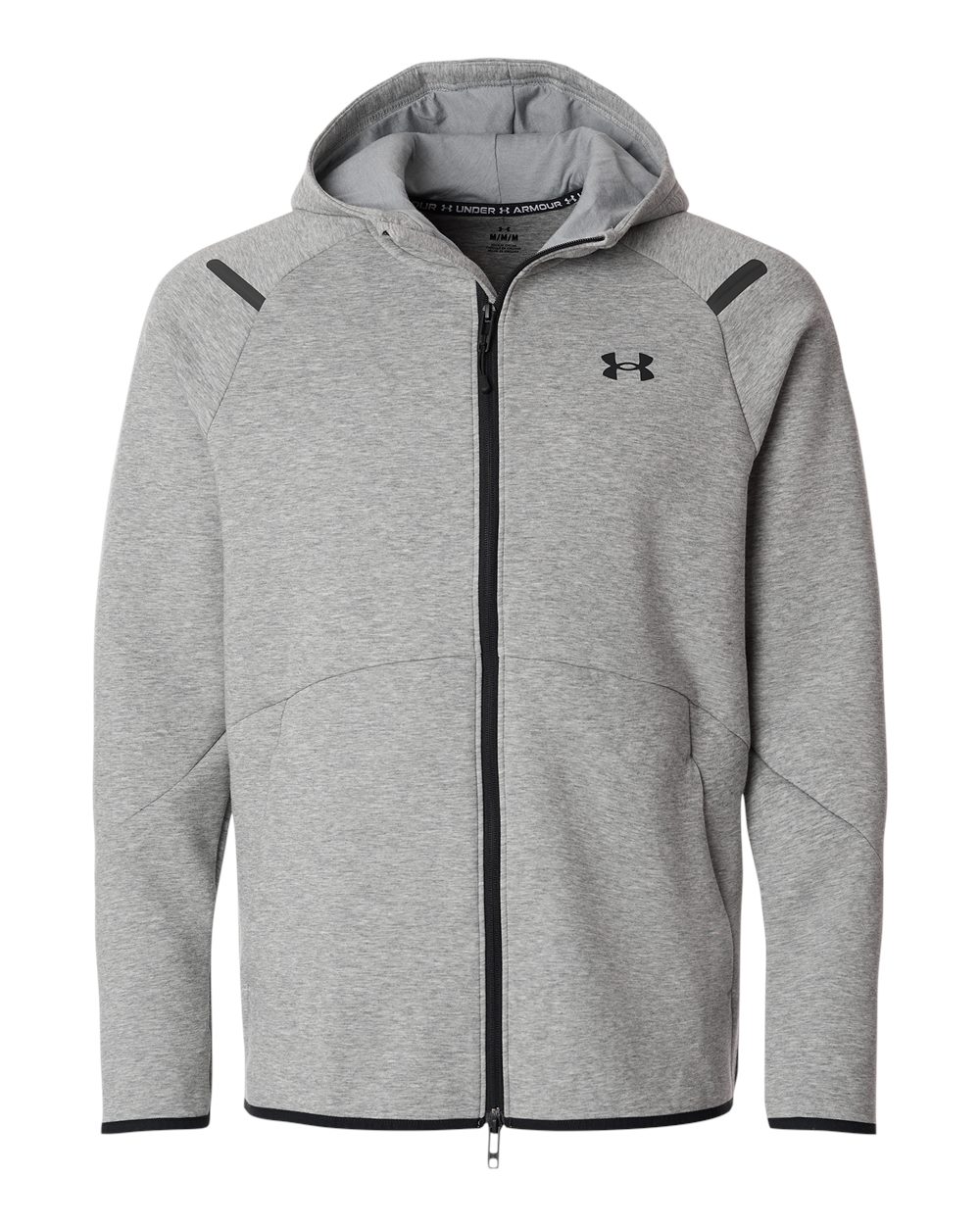 Under Armour Men's Unstoppable Fleece Full-Zip - 1379806 Mod Grey- Black