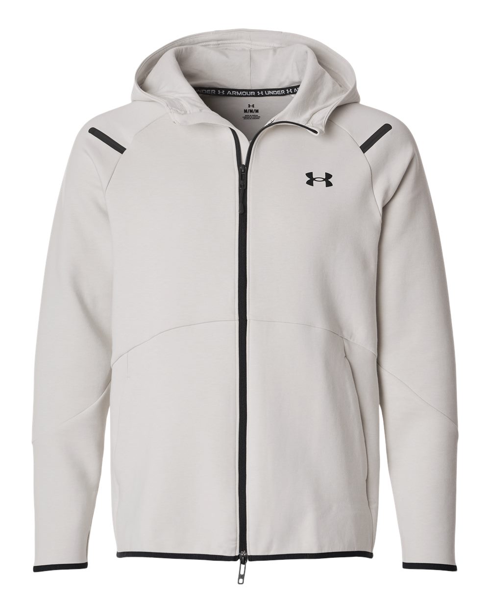 Under Armour Men's Unstoppable Fleece Full-Zip - 1379806 Summit White- Black