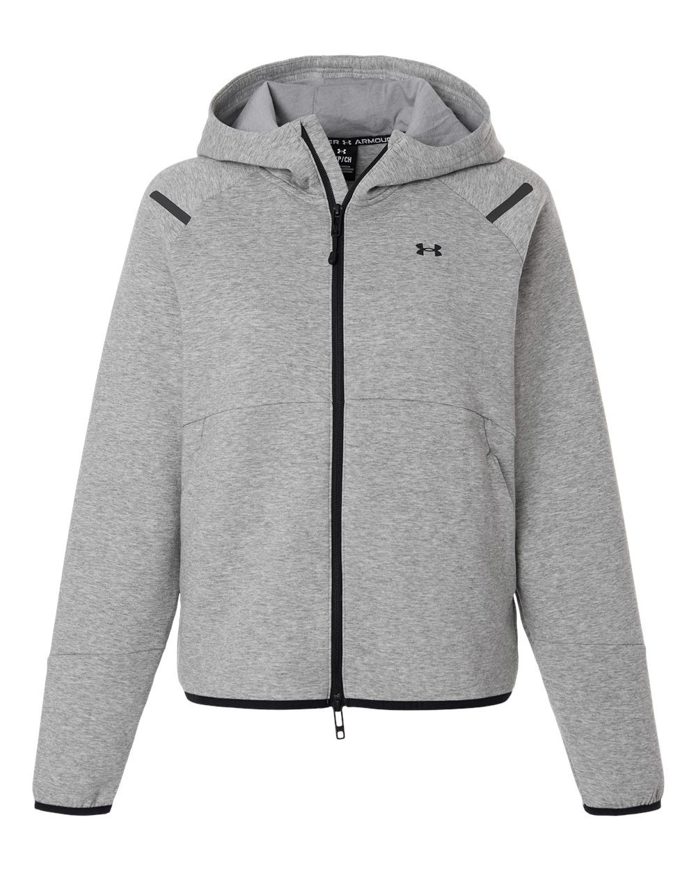 Under Armour Women's Unstoppable Fleece Full-Zip Jacket - 1379842 Mod Grey- Black