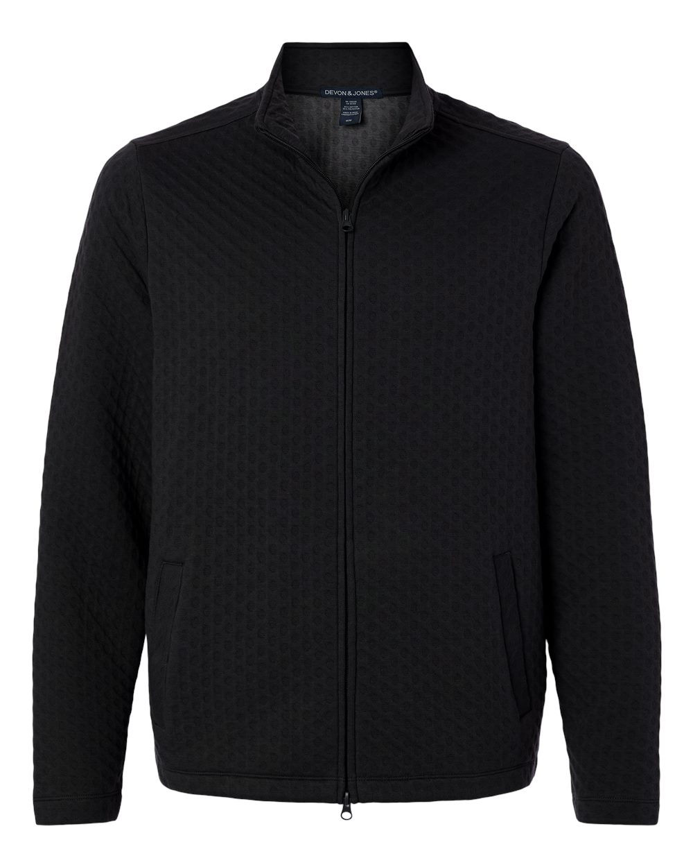 Devon & Jones Men's Berkley Textured Full-Zip Jacket - DG740 Black