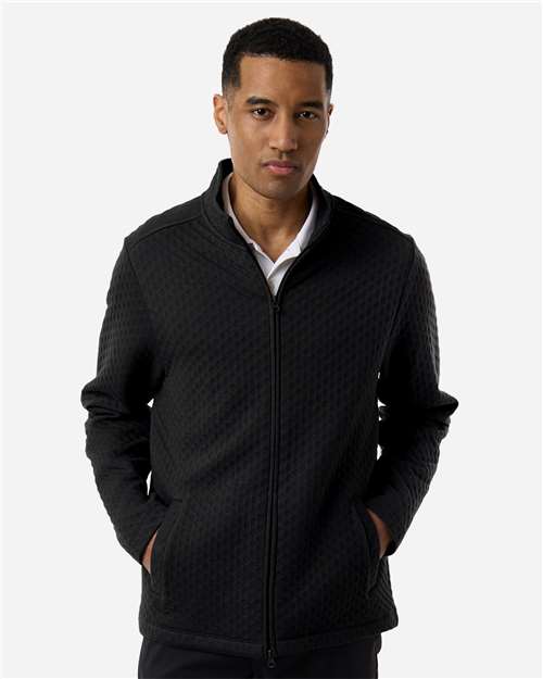 Devon & Jones Men's Berkley Textured Full-Zip Jacket - DG740 Black