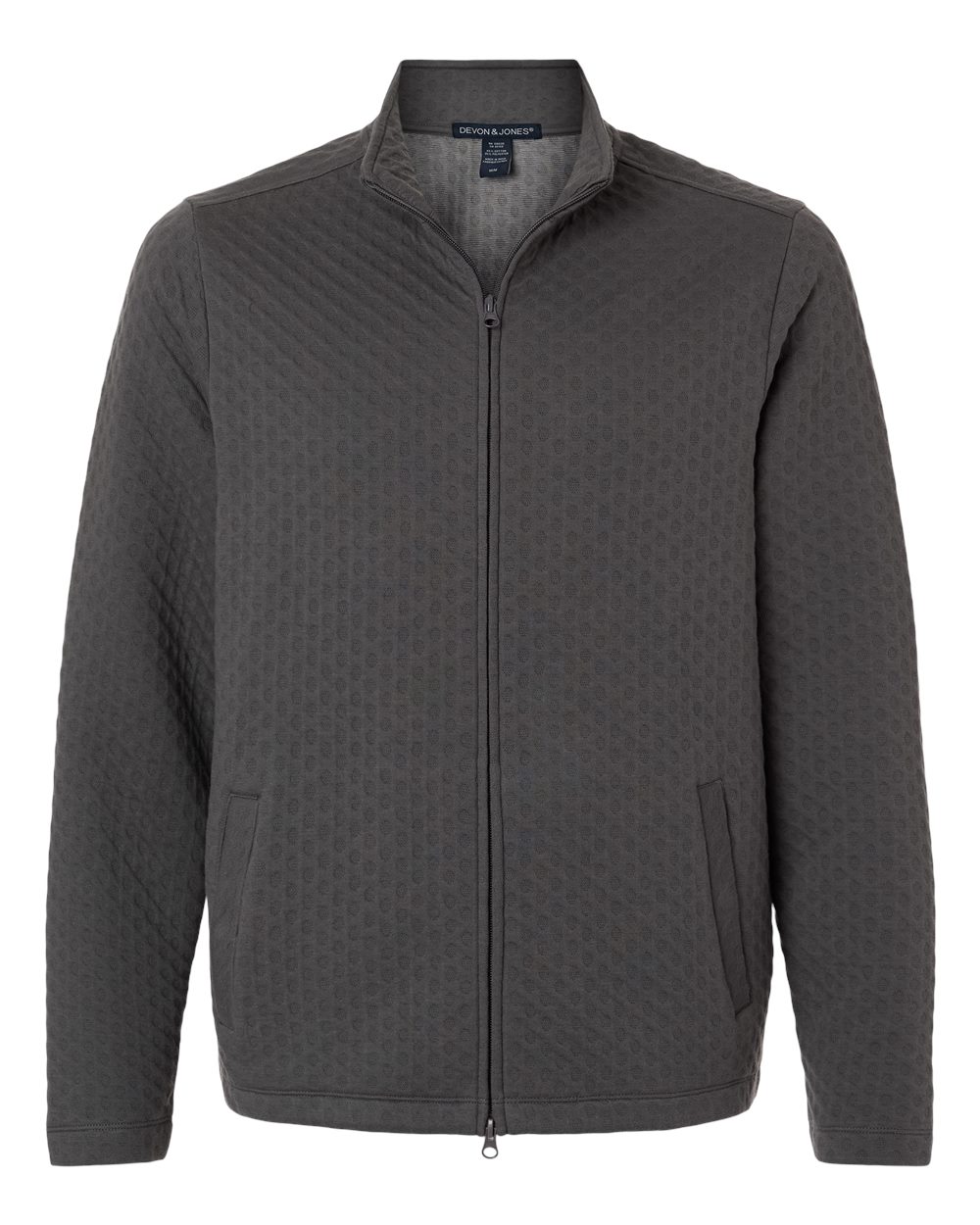 Devon & Jones Men's Berkley Textured Full-Zip Jacket - DG740 Graphite
