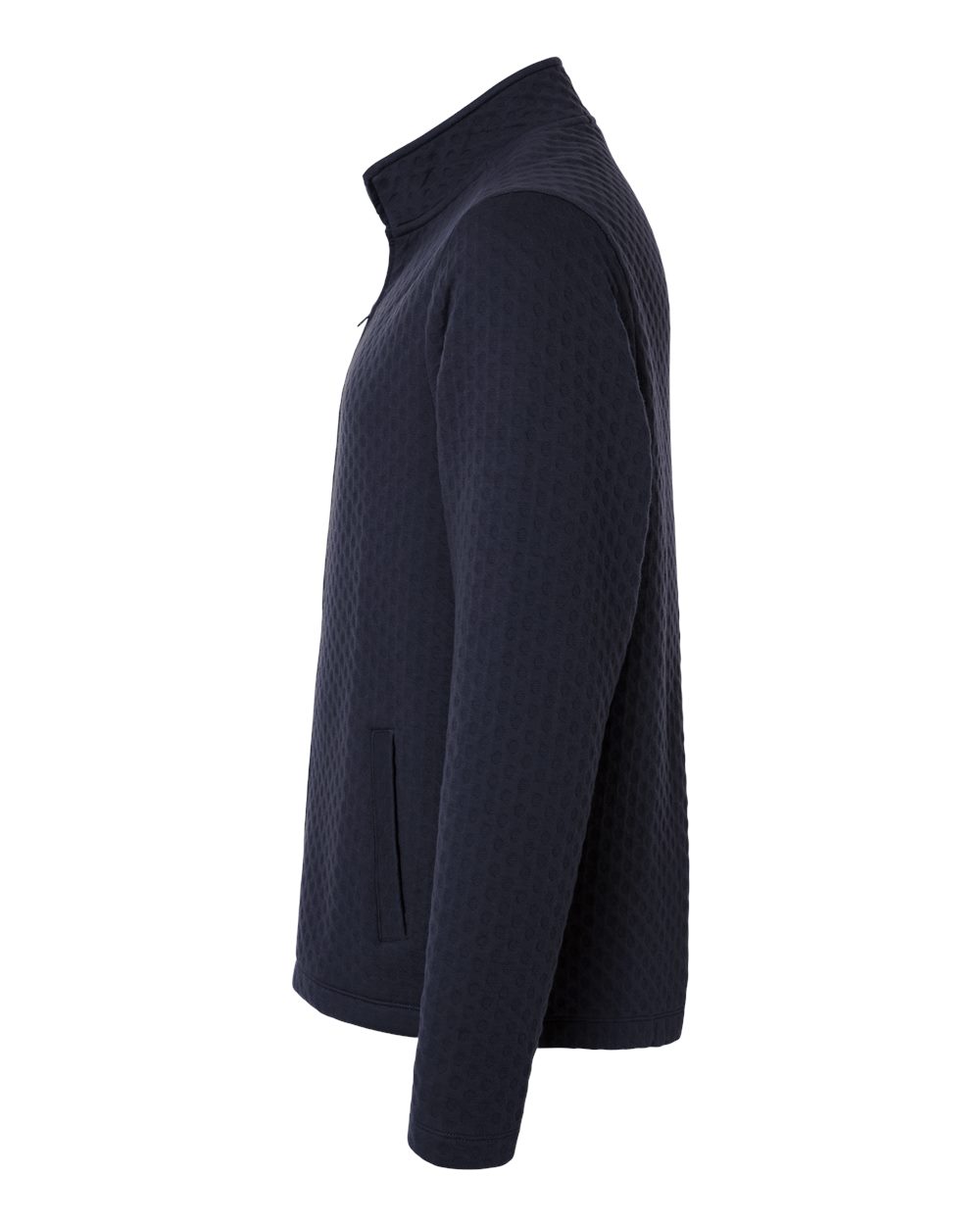 Devon & Jones Men's Berkley Textured Full-Zip Jacket - DG740 Navy