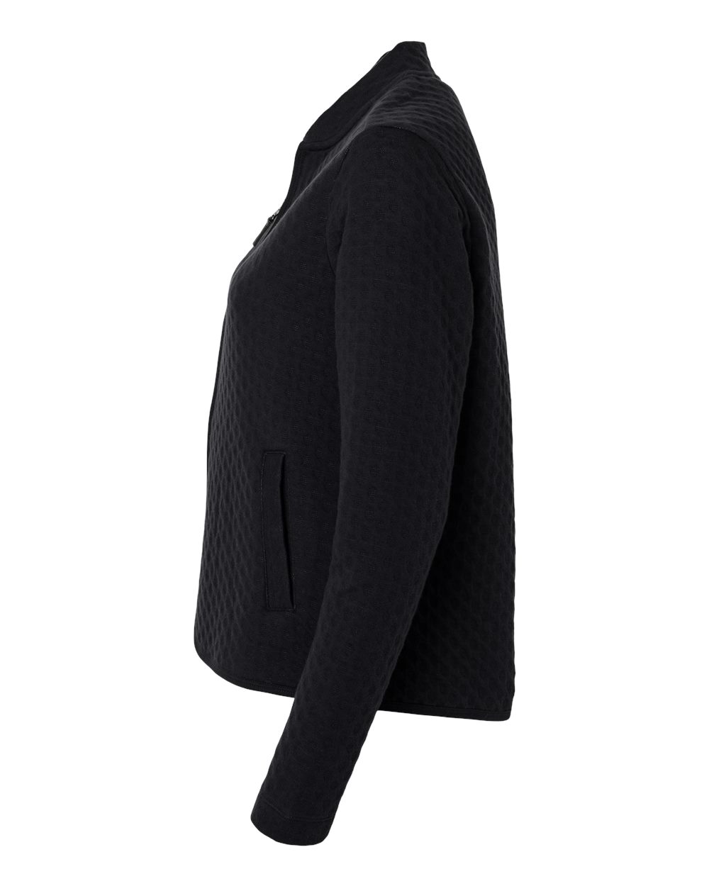 Devon & Jones Women's Berkeley Textured Full-Zip Jacket - DG740W Black