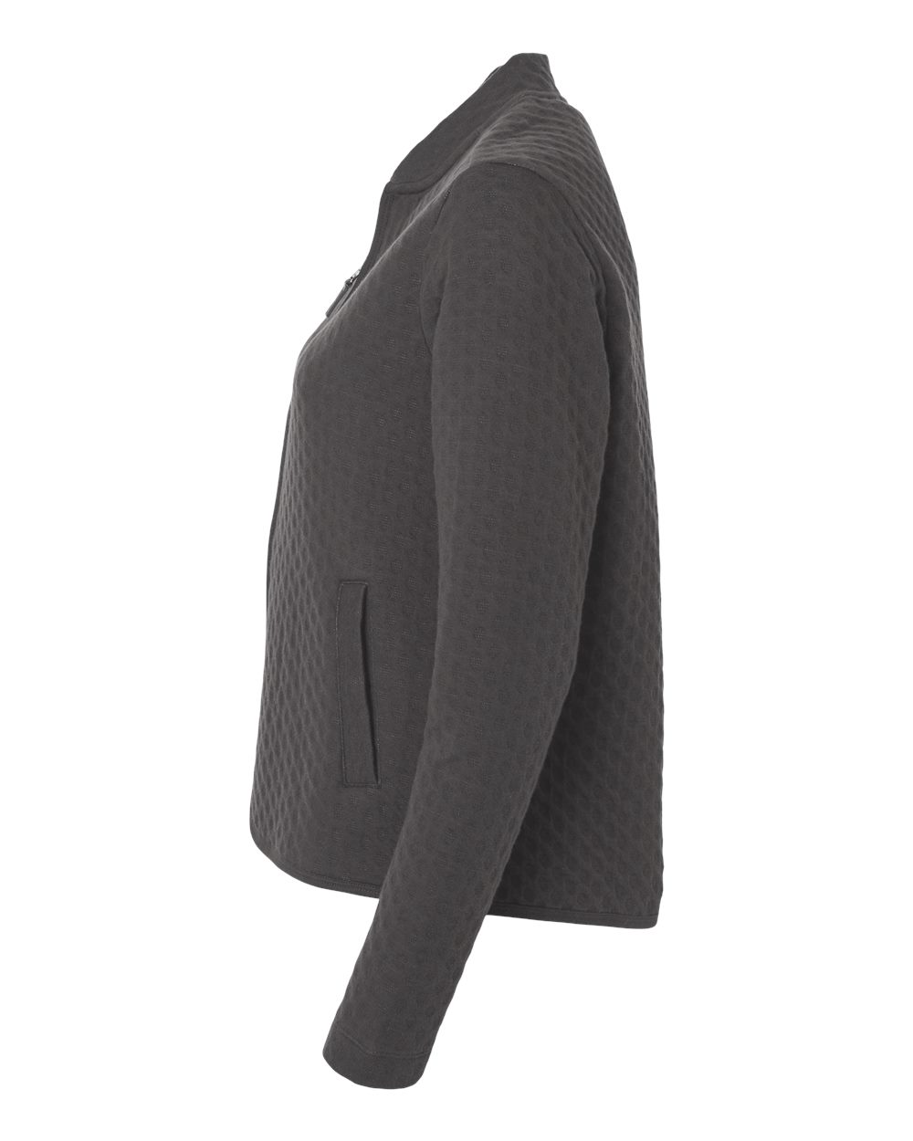 Devon & Jones Women's Berkeley Textured Full-Zip Jacket - DG740W Graphite