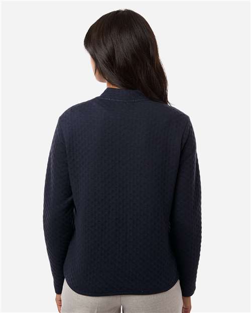 Devon & Jones Women's Berkeley Textured Full-Zip Jacket - DG740W Navy