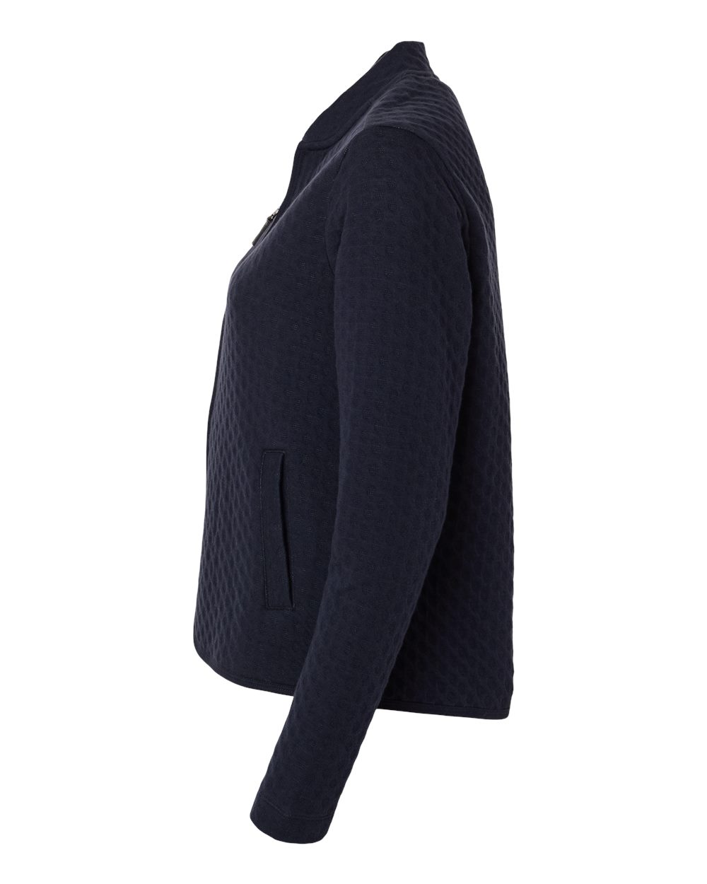 Devon & Jones Women's Berkeley Textured Full-Zip Jacket - DG740W Navy