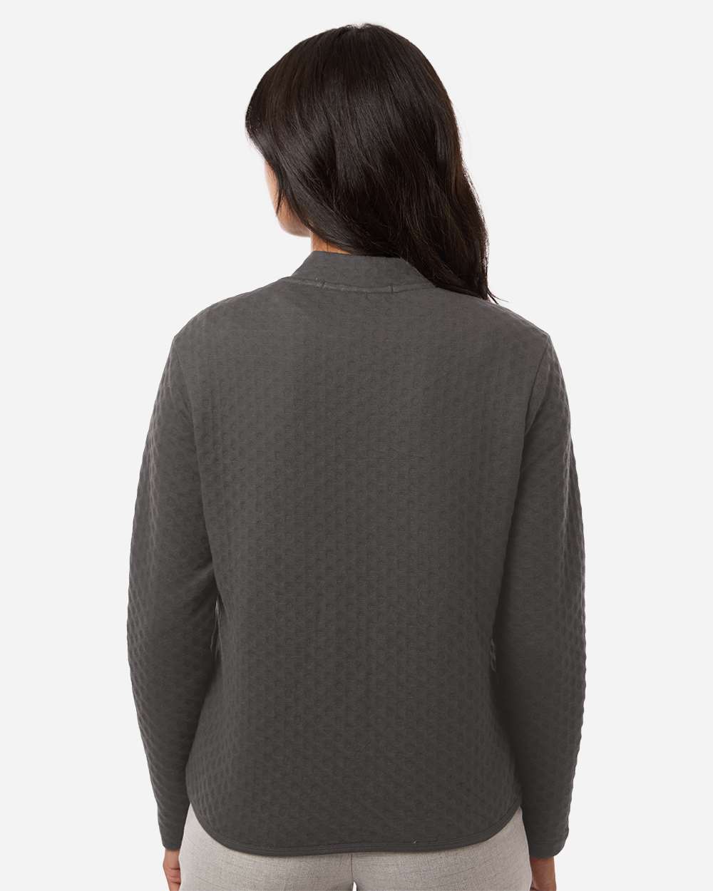 Devon & Jones Women's Berkeley Textured Full-Zip Jacket - DG740W Graphite