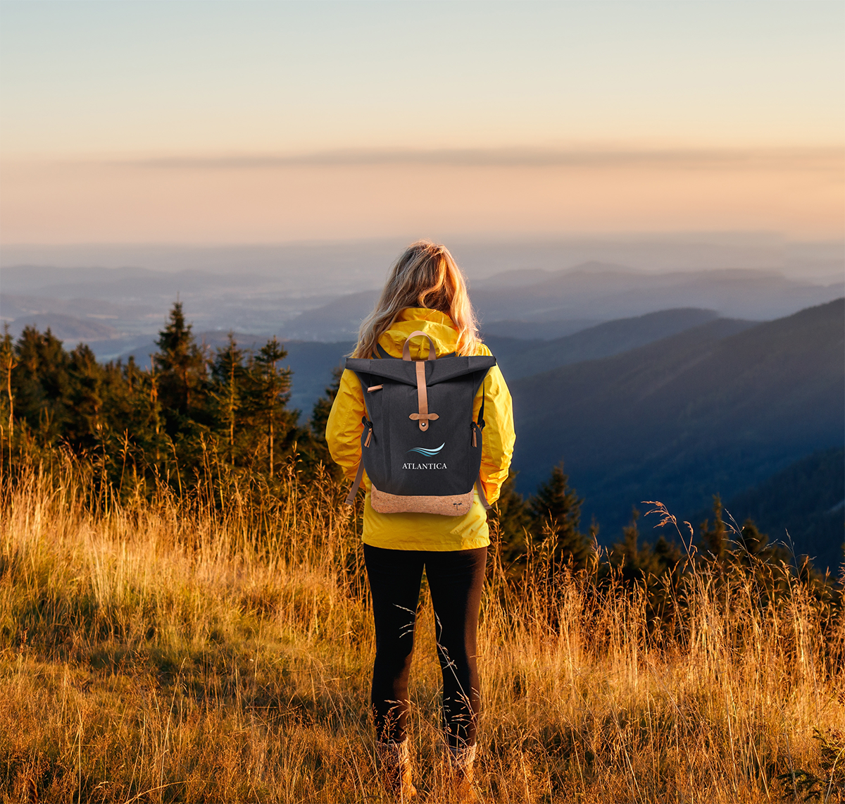 EarthTrendz Sac à dos Rolltop EarthTrendz™ rPE - BG390 Black