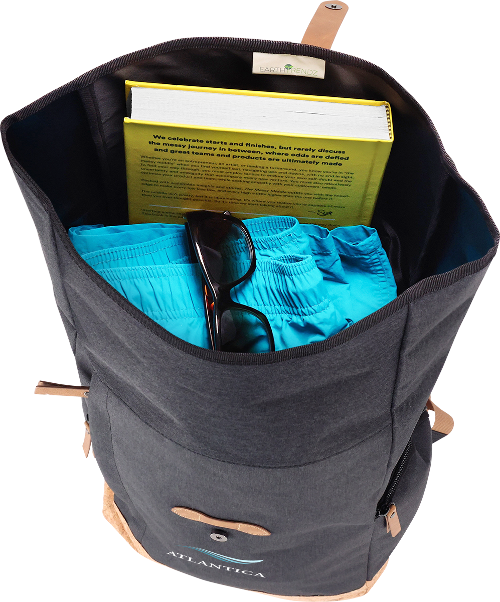 EarthTrendz Sac à dos Rolltop EarthTrendz™ rPE - BG390 Black