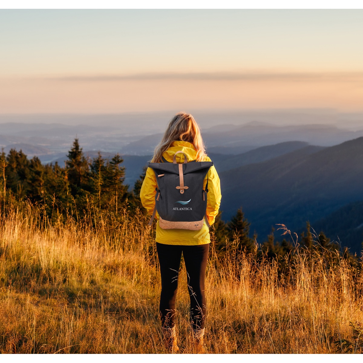 EarthTrendz Sac à dos Rolltop EarthTrendz™ rPE - BG390 Black