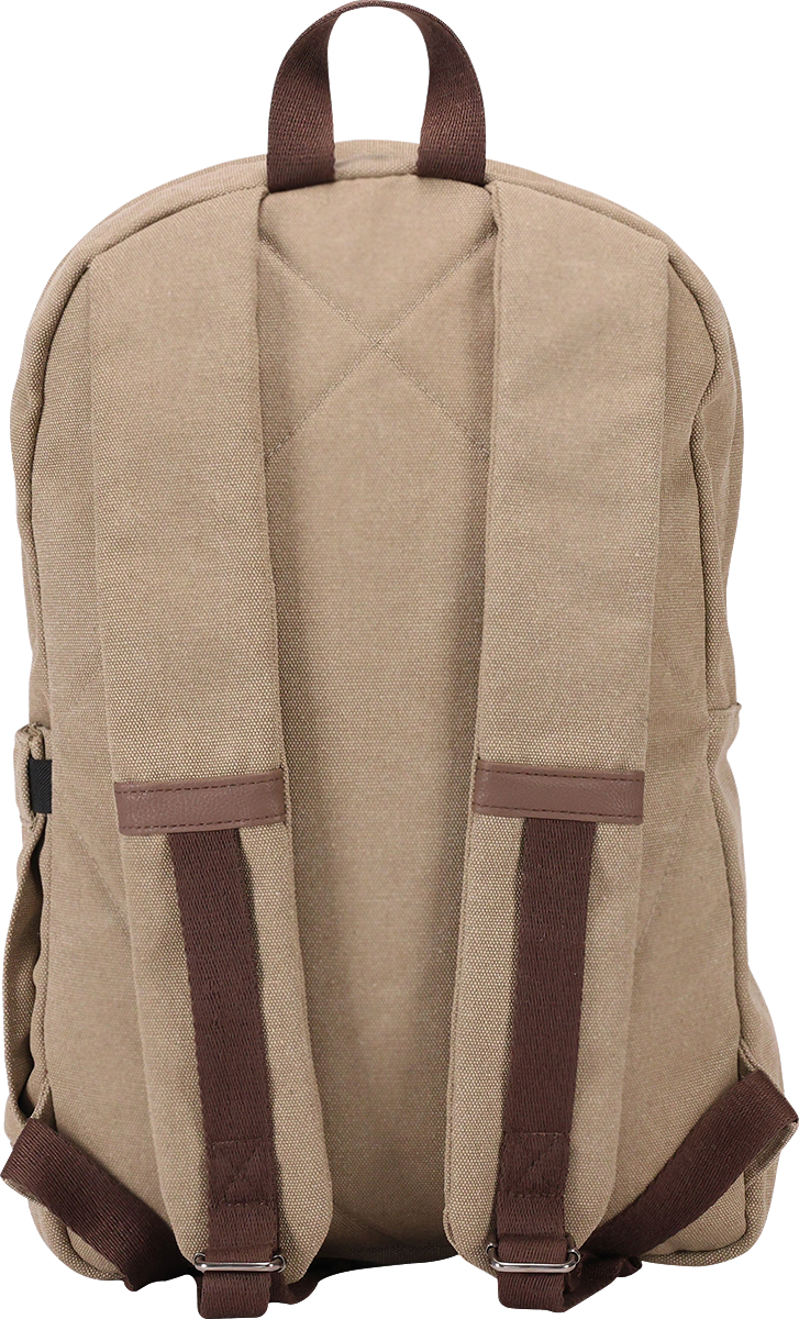 Sac à dos quotidien en canevas de coton 16 oz - BG391 Tan
