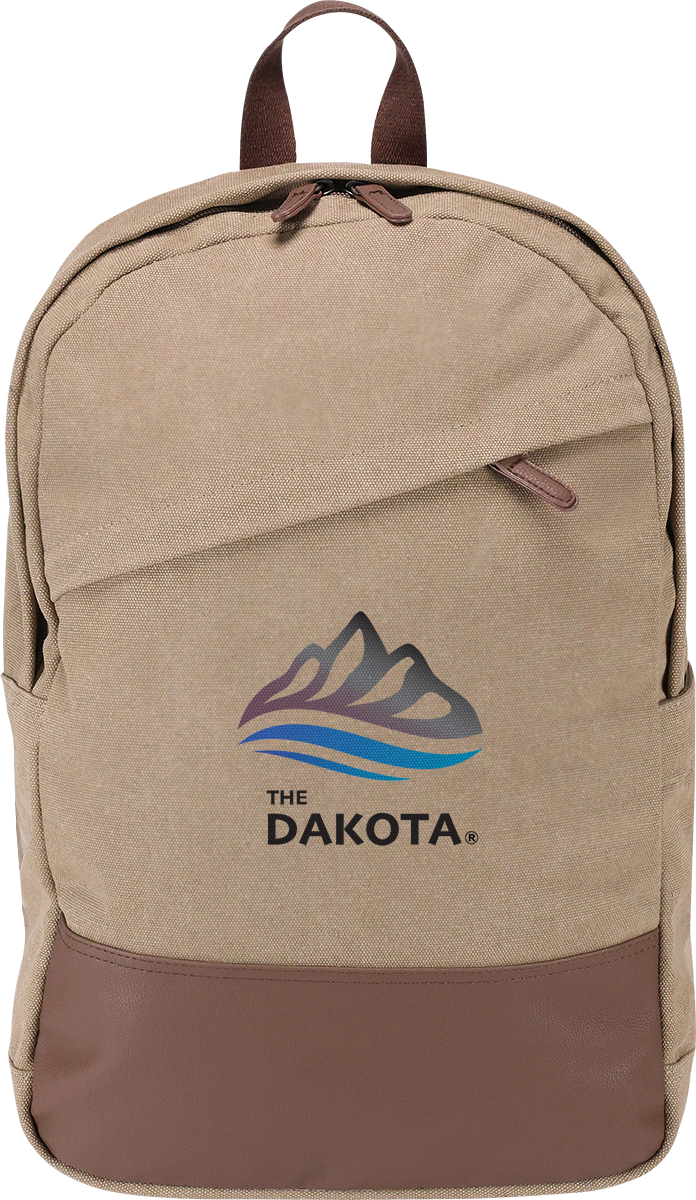 Sac à dos quotidien en canevas de coton 16 oz - BG391 Tan