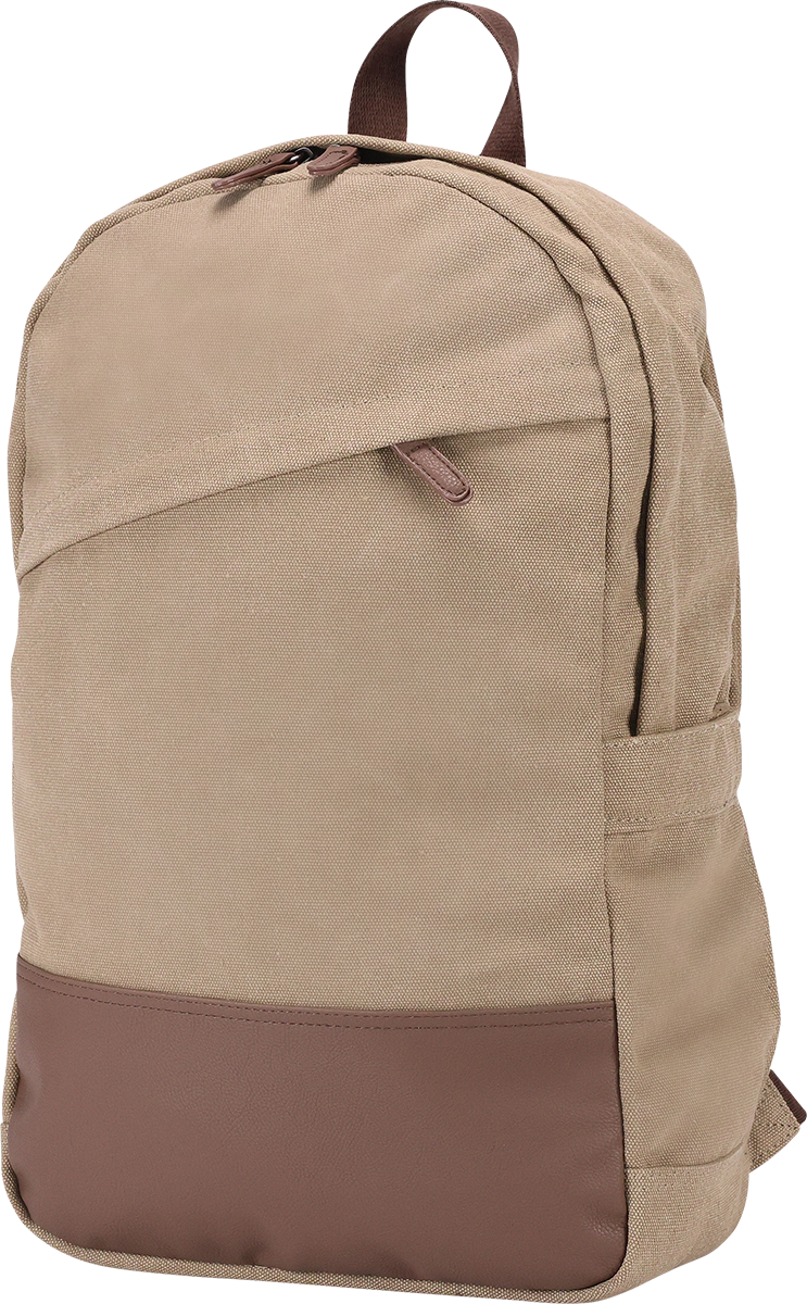 Sac à dos quotidien en canevas de coton 16 oz - BG391 Tan