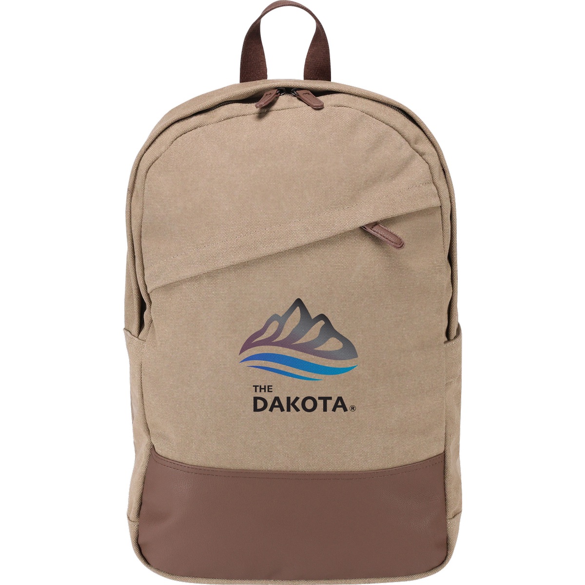 Sac à dos quotidien en canevas de coton 16 oz - BG391 Tan