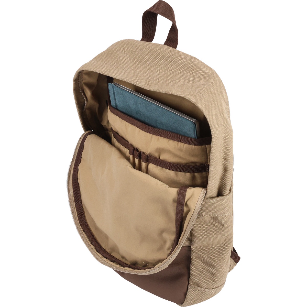 Sac à dos quotidien en canevas de coton 16 oz - BG391 Tan